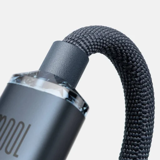 Baseus CAJY000605 Crystal Shine sorozat adatkábel USB-C - USB-C 100W 1,2 m Lila - 8