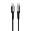 FORCELL F-ENERGY C260 Type-C to Type-C QC4.0 PD 5A 100W Cafule kábel 1,2 m fekete - 3