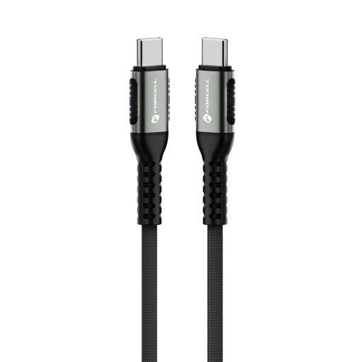 FORCELL F-ENERGY C263 Type C to Type C QC4.0 PD 5A 240W Cafule 1,2 m fekete kábel - 3