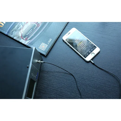 Mini jack 3.5mm AUX kábel Remax RL-L100 1m (fekete) - 3