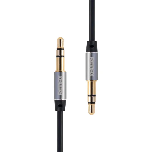 Mini jack 3.5mm AUX kábel Remax RL-L100 1m (fekete) - 1