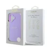  iPhone 16 lila Guess PU Grained Classic Logo MagSafe tok thumbnail