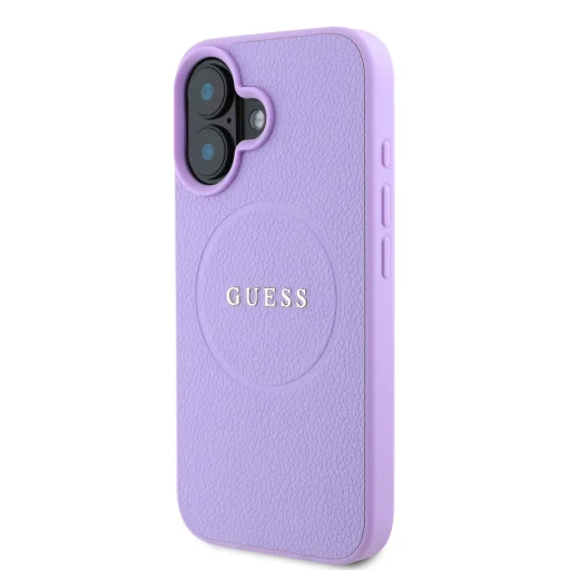 iPhone 16 lila Guess PU Grained Classic Logo MagSafe tok - 3