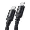 USB-C to USB-C kábel, Essager, EXCTT3-YS01-P, 240W, 1m (fekete) thumbnail