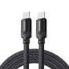 USB-C to USB-C kábel, Essager, EXCTT3-YS01-P, 240W, 1m (fekete) thumbnail