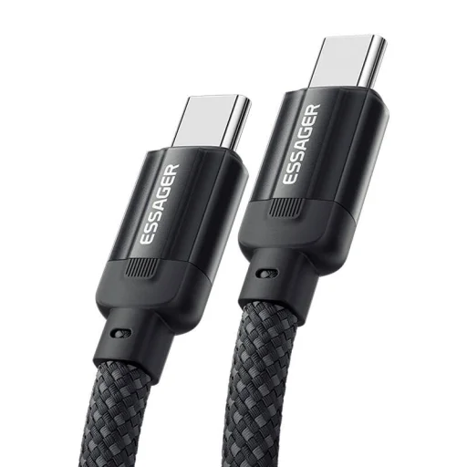 USB-C to USB-C kábel, Essager, EXCTT3-YS01-P, 240W, 1m (fekete) - 2