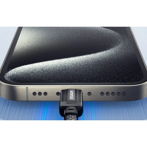 USB-C to USB-C kábel, Essager, EXCTT3-YS01-P, 240W, 1m (fekete) - 5