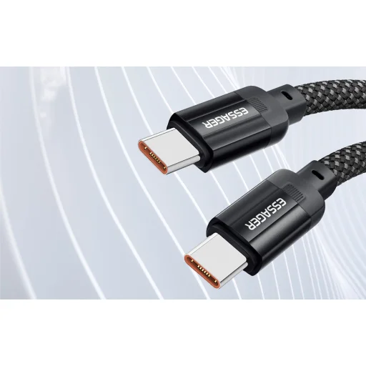 USB-C to USB-C kábel, Essager, EXCTT3-YS01-P, 240W, 1m (fekete) - 8