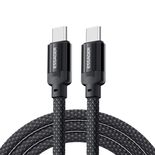 USB-C to USB-C kábel, Essager, EXCTT3-YS01-P, 240W, 1m (fekete) - 1