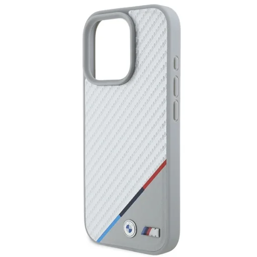 iPhone 16 Pro Max Sivé Originálne BMW M Carbon Tricolor Line Magsafe BMHMP16X23PUDTS puzdro - 6