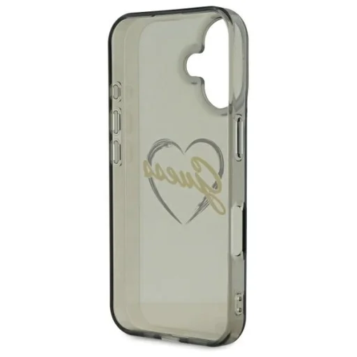  iPhone 16 Plus Fekete Original Case GUESS IML Heart GUHCP16MHCHGSPK tok - 3