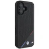  iPhone 16 fekete Eredeti BMW M perforált trikolor vonal Magsafe BMHMP16S23PUPDK tok thumbnail