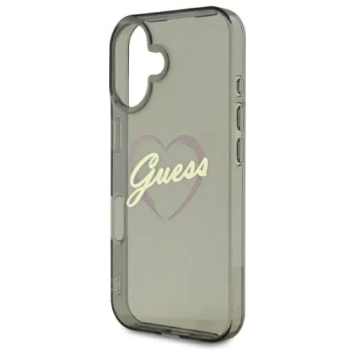  iPhone 16 fekete Eredeti GUESS IML Heart GUHCP16SHCHGSPK tok - 5