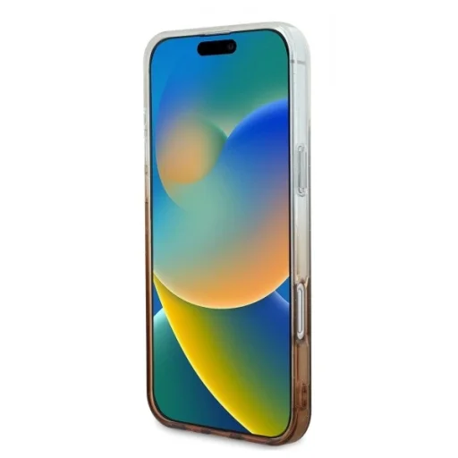  iPhone 16 barna Eredeti GUESS IML Glitter Gradient Magsafe tok GUHMP16SHGRCELW - 3