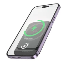 Borofone Power Bank 5000mAh BJ63 Nimble - Type C - PD 20W mágneses indukciós töltéssel fekete