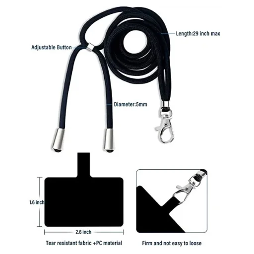 Univerzális telefontartó nyakpánt rózsaszín - 4