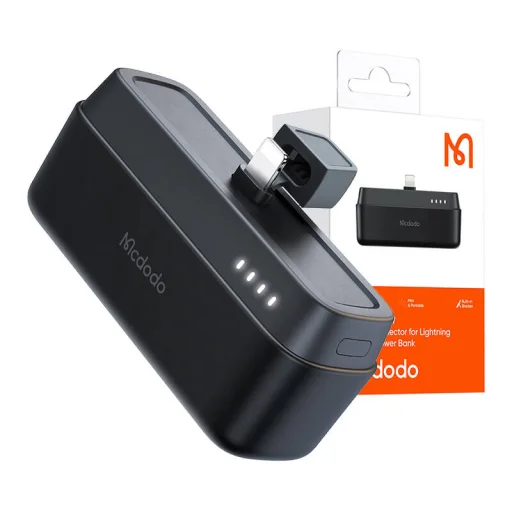 Mcdodo Power Bank MC-6281 20W, 5000mAh Lightning (fekete) - 4