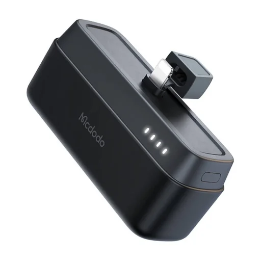 Mcdodo Power Bank MC-6281 20W, 5000mAh Lightning (fekete) - 1