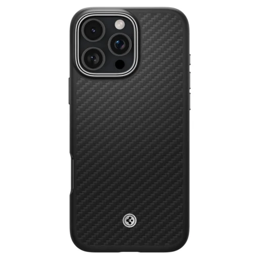  iPhone 16 Pro Max Black/Silver Spigen Enzo Aramid Mag Magsafe tok - 2