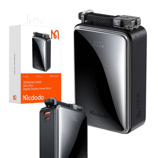 Mcdodo Power Bank MC-0561 Digital Dis 25000mAh, 100W (fekete) - 3