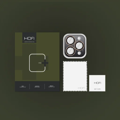 HOFI CAMRING PRO+ iPhone 16 Pro / 16 Pro Max / 17 Pro / 17 Pro Max kamera védő Desert Titanium - 4