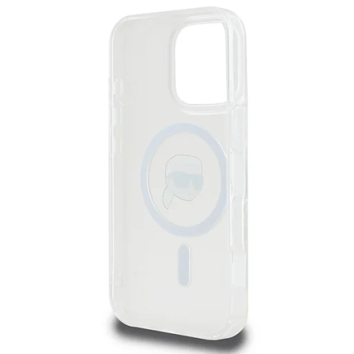  iPhone 16 Pro Max Átlátszó Karl Lagerfeld IML Karl Head Metal Frame MagSafe tok - 7