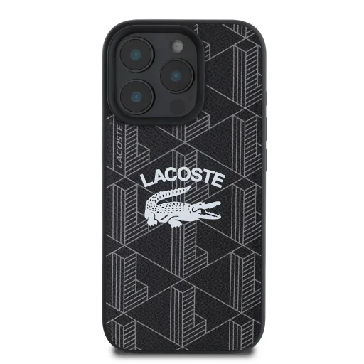  iPhone 16 Pro Fekete Lacoste Blend Monogram MagSafe tok - 2