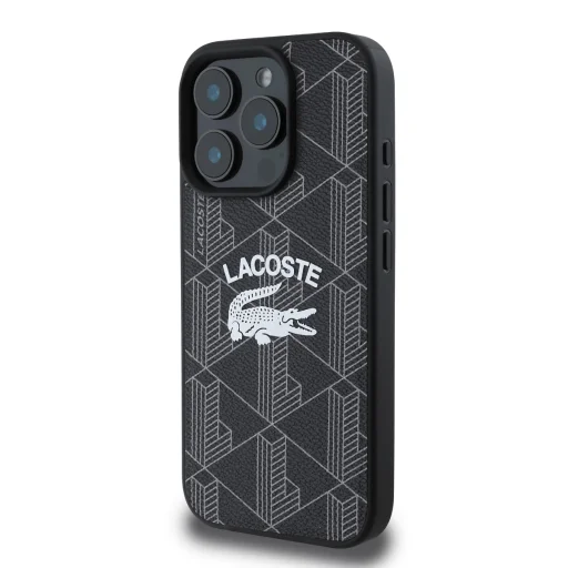  iPhone 16 Pro Fekete Lacoste Blend Monogram MagSafe tok - 3