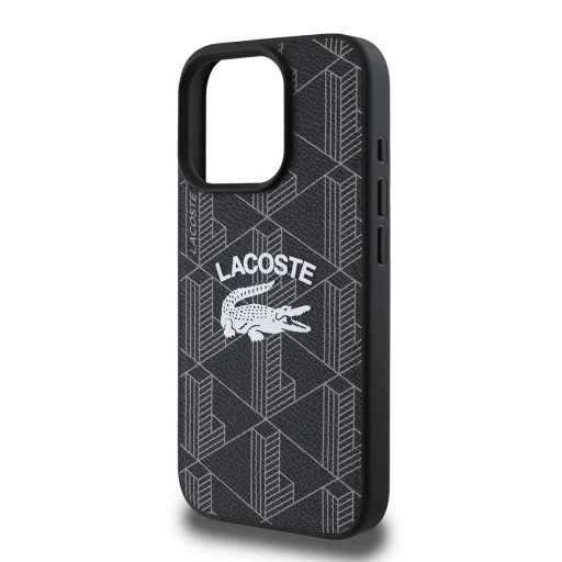 iPhone 16 Pro Fekete Lacoste Blend Monogram MagSafe tok - 4