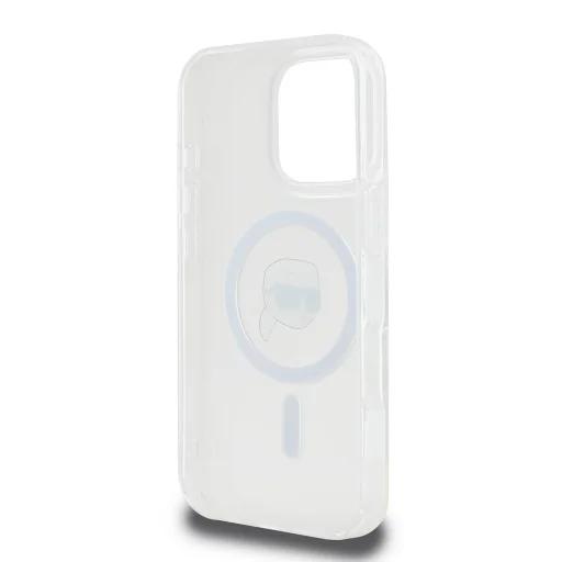  iPhone 16 Pro átlátszó Karl Lagerfeld IML Karl Head Metal Frame MagSafe tok - 5