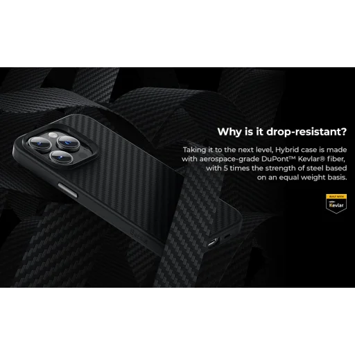  iPhone 14 Plus fekete Benks mágneses hibrid Kevlar tok 1500D - 7