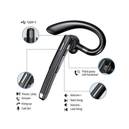Blavec Bluetooth Headset Discover 55 + power bank (BHDI55-B) fekete - 4