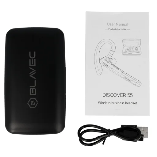 Blavec Bluetooth Headset Discover 55 + power bank (BHDI55-B) fekete - 7