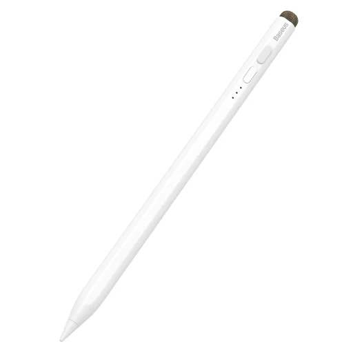 Baseus kapacitív aktív/passzív stylus toll LED-del + Type C kábel 3A 0,5 méter (SXBC040002) fehér - 2