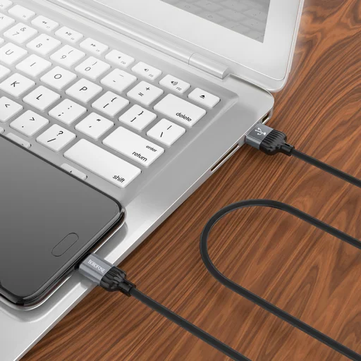 Borofone BX28 méltóság - USB-ről Micro USB-re - 2,4A 1 méter szürke - 3