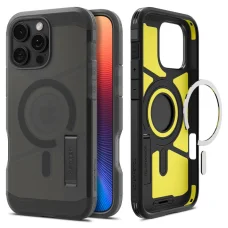  iPhone 16 Pro Max Fekete Spigen Tough Armor Mag Magsafe Frost tok