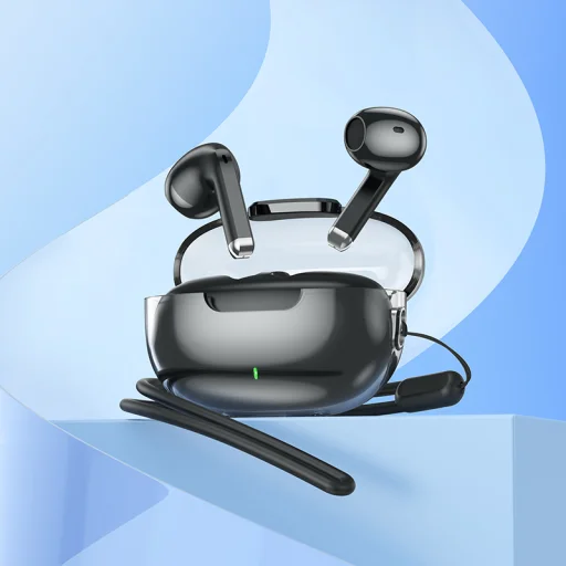 Borofone TWS Bluetooth Fülhallgató BW46 Ice flake fekete - 3