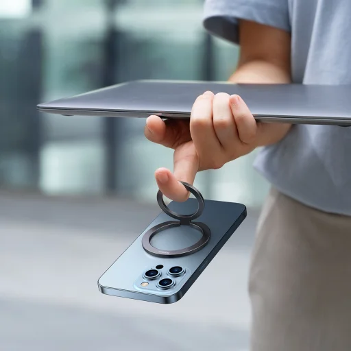 Baseus Holder Halo Series Metal Ring Stand (SUCH000013) szürke - 11