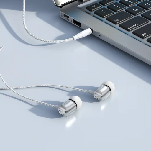 Borofone BM66 New Sound mikrofonos fülhallgató ezüst - 4