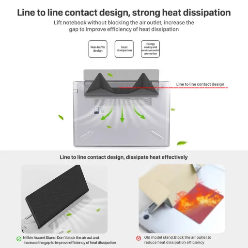 Nillkin Ascent állítható laptop állvány szürke - 9