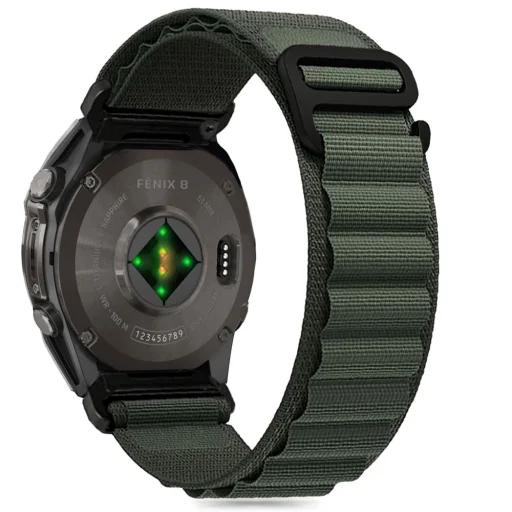 TECH-PROTECT NYLON PRO GARMIN FENIX 5X / 5X PLUS / 6X / 6X PRO / 7X / 8 (51 MM) OLÍVAZÖLD óraszíj - 1