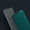 Nillkin Qin Cloth Pro Case iPhone 14 Plus kamera borító fliptok kék tok - 14