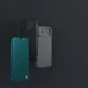 Nillkin Qin Cloth Pro Case tok iPhone 14 kamera takaróval fliptok kék thumbnail