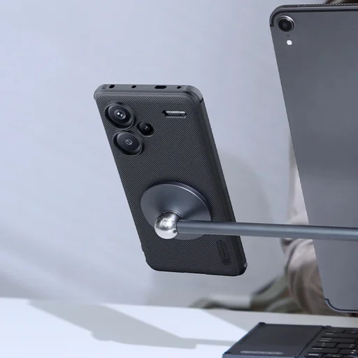 Nillkin Super Frosted Shield Pro Mágneses tok Xiaomi Redmi Note 13 Pro+ 5G-hez MagSafe - fekete - 7