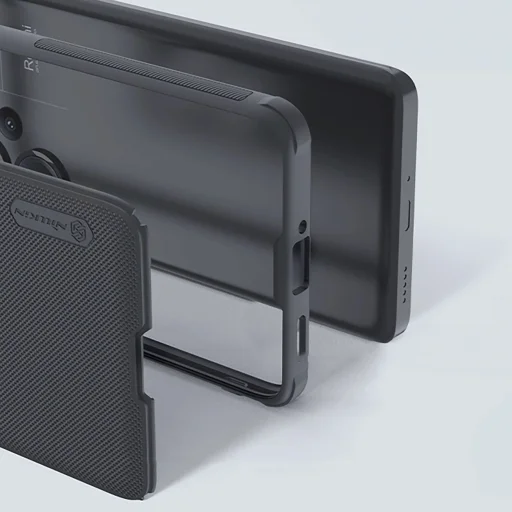 Nillkin Super Frosted Shield Pro Mágneses tok Xiaomi Redmi Note 13 Pro+ 5G-hez MagSafe - fekete - 9