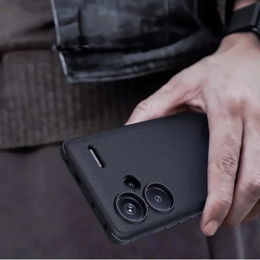 Nillkin Super Frosted Shield Pro Mágneses tok Xiaomi Redmi Note 13 Pro+ 5G-hez MagSafe - fekete - 10