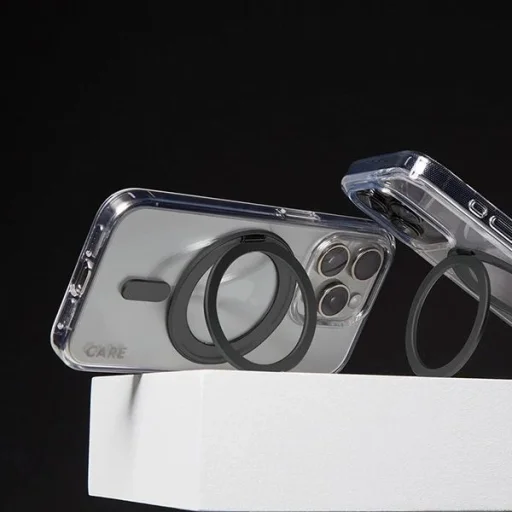 CARE by PanzerGlass funkciós kitámasztó tok iPhone 16 6.1" fekete/fekete MagSafe 1321 - 4