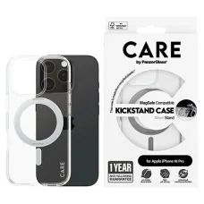 iPhone 16 Pro CARE by PanzerGlass Feature Kickstand tok ezüst/ezüst MagSafe 1326