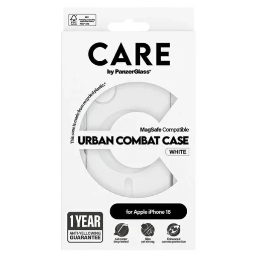 CARE by PanzerGlass Flagship tok iPhone 16 6.1" fehér/fehér MagSafe 1337 - 4