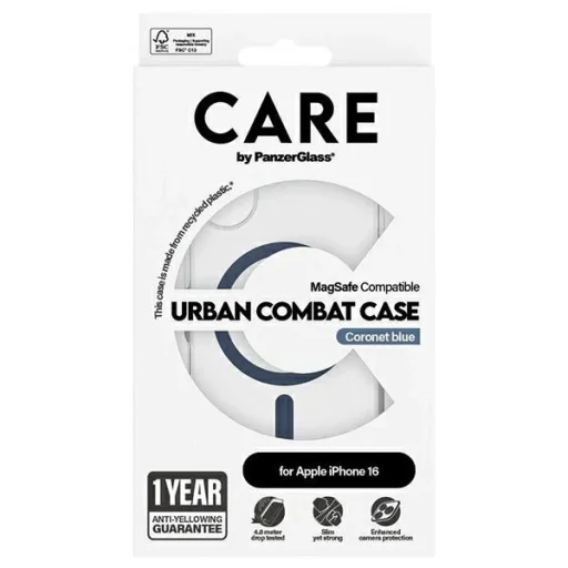 CARE by PanzerGlass Flagship tok iPhone 16 6.1" kék/kék MagSafe 1365 - 4